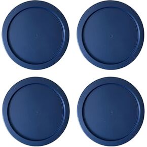 Replacement Lids fits Pyrex 1-Cup (4" Smallest Size) Glass Food Storage Container Bowls, 4-Inch Plastic Round Lids Covers for Pyrex 7202-PC, Airtight & Leakproof (10-Pack, Blue) in Saudi Arabia