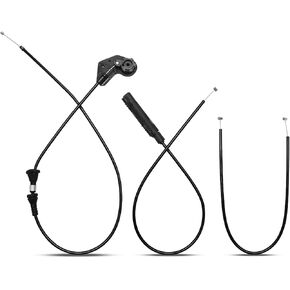 3Pcs Hood Latch Release Cable Front and Rear and Center Without Handle Fits for E46 Series 320i, 323Ci, 323i, 325Ci, 325i, 325xi, 328Ci, 328i, 330Ci, 330i, 330xi, M3 Replace 912-463 912-456 912-464 in Saudi Arabia