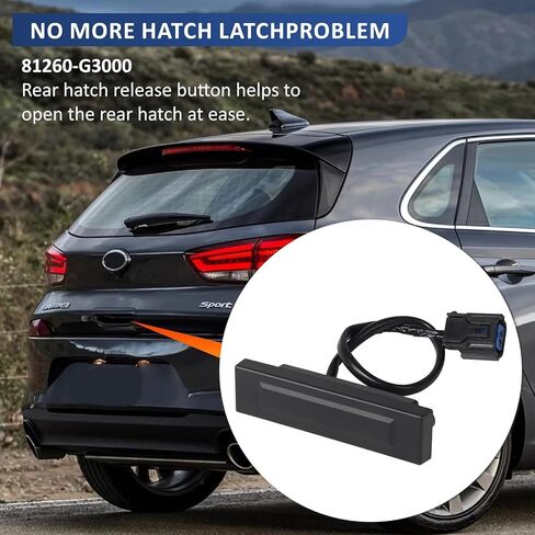 Hatchback Door Trunk Switch Tailgate Button for Hyundai for Elantra GT I30 81260G3000 81260-G3000 Tailgate Release Handle in Kuwait