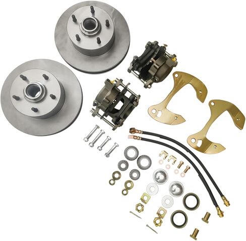 Front Disc Brake Kit 5 x 4-3/4 Inch Replacement for Chevy Full Size Nomad Bel Air Del Ray Impala Car 1955-1964 in Kuwait