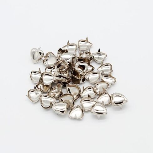 Milageto 50 قطعة من المسامير الجلدية على شكل قلب للحرف الجلدية in Kuwait