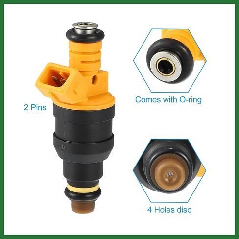 Motoforti 8 Pcs 0280150909 FOTZ9F593C FOTE9F593D5A Fuel Injector Nozzle for Ford F-150 Bronco 4.6L 5.0L 5.8L 1986-1996 for Ford F250 F350 Super Duty 5.4L 1999-2003 Long-lasting in Kuwait