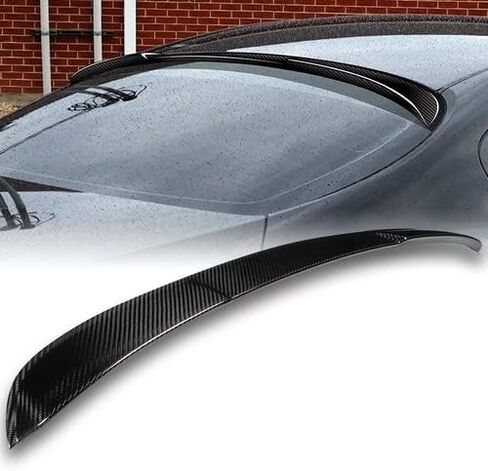 Black Real Carbon Fiber V-Style Rear Window Roof Spoiler Wing Compatible with 2008-2013 Nissan Altima 2DR Coupe, 2009 2010 2011 2012 in Saudi Arabia