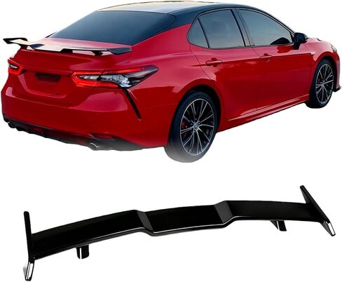 Rear Trunk Spoiler Wing Compatible with 2018-2022 8th Generation Camry LE/SE/XLE/XSE, 2018-2022 11th Gen Accord TRD Car Wing Trunk Rear Spoiler Matte Black in Saudi Arabia