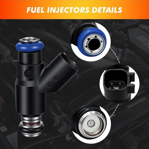 2006-2010 6Pcs Fuel Injectors Compatible for Chevrolet Malibu Impala Uplander Monte Carlo for Pontiac Montana G6 for Buick Terraza Lucerne for Saturn Relay Aura Vue 3.5L 3.9L V6 Replace 12592648 FJ705 in Saudi Arabia