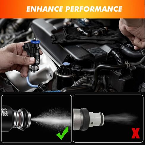 2006-2010 6Pcs Fuel Injectors Compatible for Chevrolet Malibu Impala Uplander Monte Carlo for Pontiac Montana G6 for Buick Terraza Lucerne for Saturn Relay Aura Vue 3.5L 3.9L V6 Replace 12592648 FJ705 in Saudi Arabia