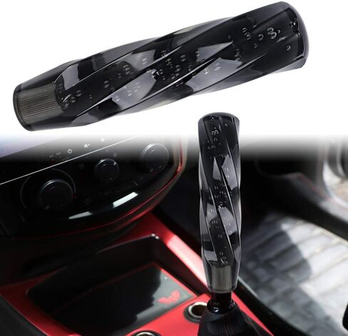 JDM 20CM Crystal Black Bubble Shift Knob Manual Racing Gear Shifter M8 M10 M12 in Saudi Arabia