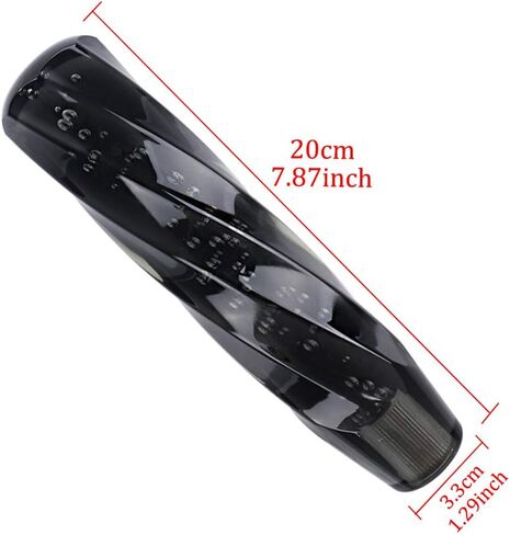 JDM 20CM Crystal Black Bubble Shift Knob Manual Racing Gear Shifter M8 M10 M12 in Saudi Arabia
