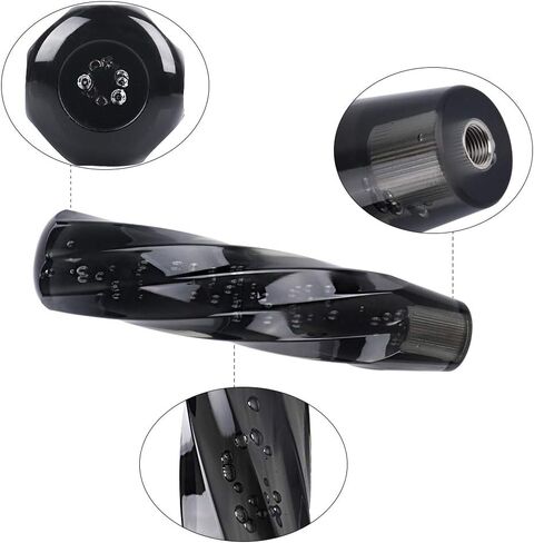 JDM 20CM Crystal Black Bubble Shift Knob Manual Racing Gear Shifter M8 M10 M12 in Saudi Arabia