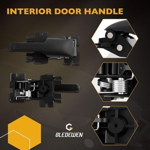 Gledewen Exterior and Interior Door Handle Front Rear Driver Passenger Side, Compatible with 1998-2005 Ford Explorer Sport Trac Mercury Mountaineer, Replaces# 77156 79102, Set of 8 pcs in Kuwait