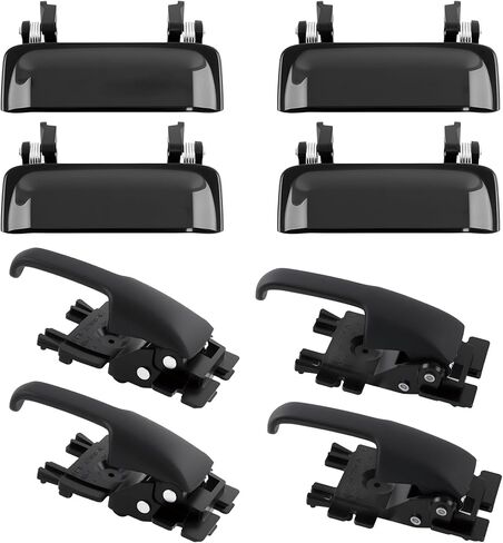 Gledewen Exterior and Interior Door Handle Front Rear Driver Passenger Side, Compatible with 1998-2005 Ford Explorer Sport Trac Mercury Mountaineer, Replaces# 77156 79102, Set of 8 pcs in Kuwait