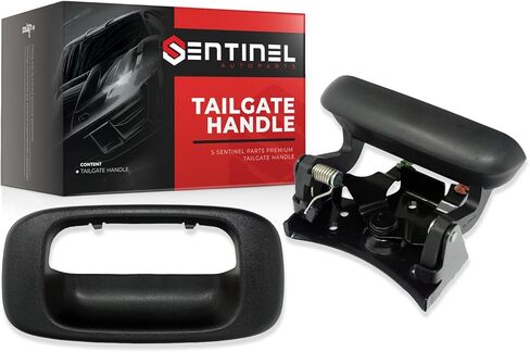 Tailgate Handle and Bezel Carbon Fiber Look Compatible with 1999-2007 Chevy GMC Silverado Sierra Replaces # 15997911, 15228539, GM1915105, GM1916102 in Saudi Arabia
