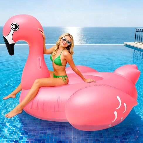 Giant Dinosaur Inflatable Pool Float Party Toys Ride-on with Handles Summer Beach Swimming Pool Party Game Pool Toy Tube Raft Lounge Kids Adults Dinosaur Toy Island(125"x 47"x49") in Saudi Arabia