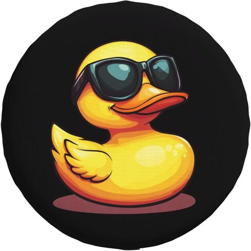 Funny Duck Spare Tire Cover Universal Wheel Protector Cute Duck Tire Covers for Truck Rv SUV Travel Trailer Camping 17 Inch in Saudi Arabia