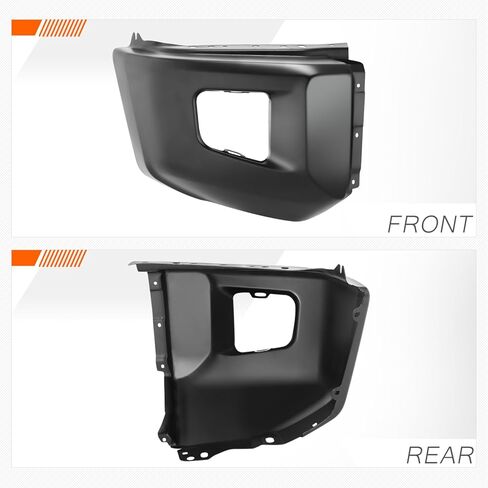 PM PERFORMOTOR غطاء ممتص الصدمات الجانبي الأمامي الأيمن باللون الأسود غير اللامع مع فتحات ضوء الضباب متوافق مع 2014 2015 2016 2017 2018 2019 2020 2021 بديل Toyota Tundra لـ TO1005182 in Kuwait