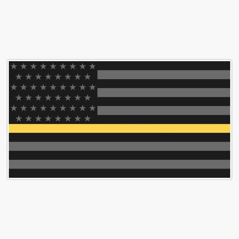Dispatchers Thin Gold Line Magnet Reusable Flexible Magnetic Sticker 5" in Kuwait