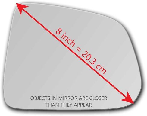 New Replacement Mirror Glass with FULL SIZE ADHESIVE for 2011-19 CHEVROLET CAPTIVA Passenger Side View Right RH in Kuwait