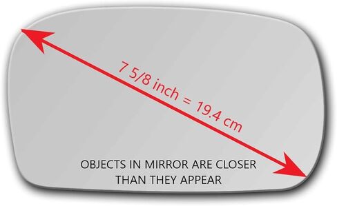 New Replacement Mirror Glass with FULL SIZE ADHESIVE for 1995-2002 KIA SPORTAGE Passenger Side View Right RH in Kuwait