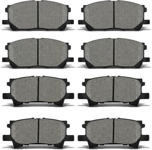 ALADICHE Front Rear Brake Pads Compatible with 2004-2006 LEXUS RX330,for 2006-2008 RX400H,for 2007-2009 RX350,for 2006-2007 TOYOTA HIGHLANDER (D996 D1005) in Kuwait