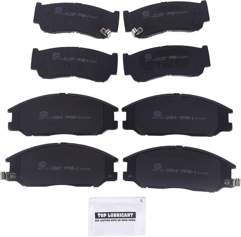 Front + Rear Ceramic Brake Pads Kit Compatible with Kia Sorento 2003-2009 - D954, 0856797, 0891797 in Saudi Arabia