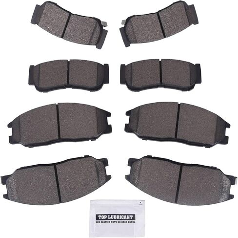 Front + Rear Ceramic Brake Pads Kit Compatible with Kia Sorento 2003-2009 - D954, 0856797, 0891797 in Saudi Arabia