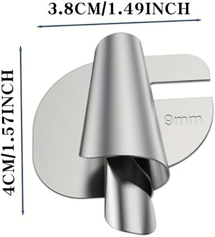 304 Stainless Steel Rolled Hemmer Foot, 8 Sizes Wide Rolled Hem Pressure Foot, Universal Sewing Machine Hemming Feet for Most Household Sewing Machines, Sewing Machine Accessories and Supplies (8) in Kuwait