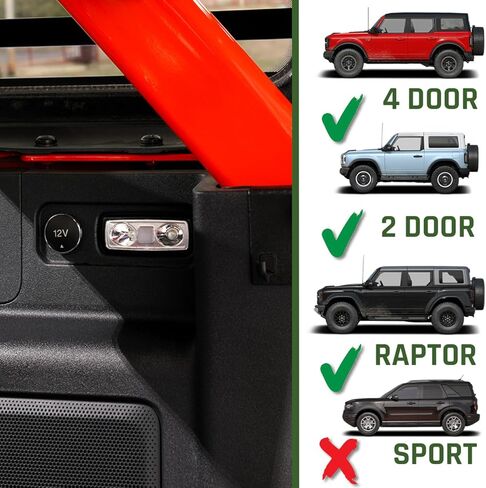IAG I-Line Rear Trunk Dome Light for Ford Bronco 2021+ 2/4 Door (Not Sport) in Saudi Arabia