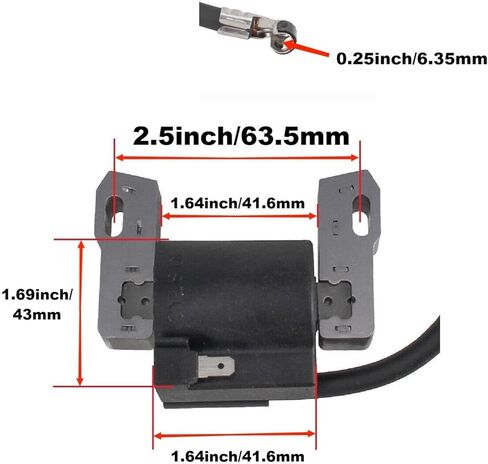 Ignition Coil Solid State Module 398811 Compatible with Briggs and Stratton 298968 398265 395326 395492 293366 7HP-16HP Horizontal Vertical Single Cylinder Engines in Saudi Arabia