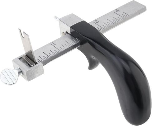 Leather Cutting Tool Leather Strap Cutter with Aluminium Handle, Cutter Craft Tool with 2 Blades for DIY (1) in Saudi Arabia