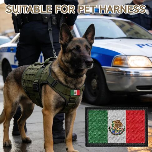 8 Pcs Mexico Flag Patches,Mexican Tactical Morale Patches with Hook and Loop Backing-3x2 inch Embroidered National Flag Appliques for Operator Hats,Backpacks,Vests & Outdoor Gear in Saudi Arabia