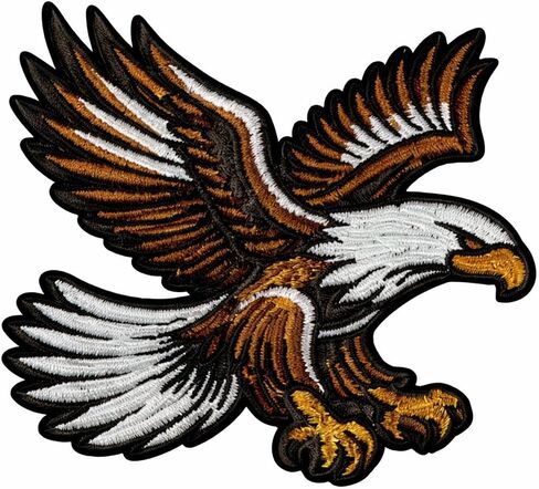 Eagle Iron On Patch – Majestic Bird Wildlife Applique for Jackets, Bags, Hats, Jeans and Crafts in Kuwait