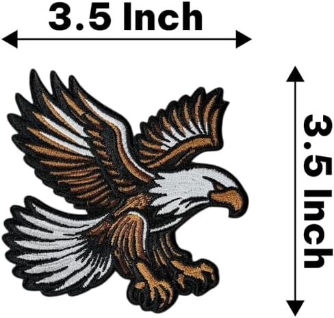 Eagle Iron On Patch – Majestic Bird Wildlife Applique for Jackets, Bags, Hats, Jeans and Crafts in Kuwait