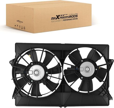 maXpeedingrods Dual Engine Radiator Cooling Fan w/Shroud Assembly for Chrysler Pacifica 2004-2008, 5102428AA 5102429AA in Kuwait