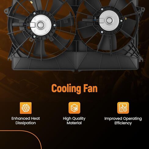 maXpeedingrods Dual Engine Radiator Cooling Fan w/Shroud Assembly for Chrysler Pacifica 2004-2008, 5102428AA 5102429AA in Kuwait
