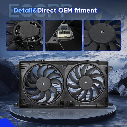 ECCPP Radiator Cooling Fan Assembly fit 2018-2020 for Ford for Expedition 2015-2020 for Ford for F-150 2015-2020 for Ford for Lobo 2018-2021 for Lincoln for Navigator 621542,623450 in Kuwait