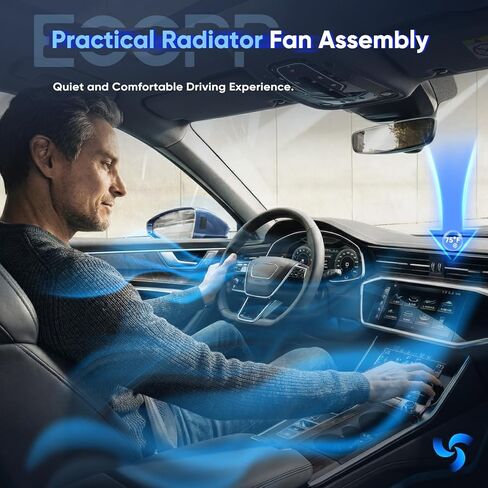 ECCPP Radiator Cooling Fan Assembly fit 2018-2020 for Ford for Expedition 2015-2020 for Ford for F-150 2015-2020 for Ford for Lobo 2018-2021 for Lincoln for Navigator 621542,623450 in Kuwait