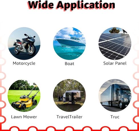 Sigely 10AWG SAE منفذ الجدار الجانبي لمقبس الطاقة إلى حلقة O، توصيل سريع، كابل تمديد مقاوم للماء مع مصهر 10A 15A 20A 25A للوحات الشمسية، والدراجات النارية، وRV، وشاحن بطارية مولد الطاقة الشمسية (2FT) in Kuwait