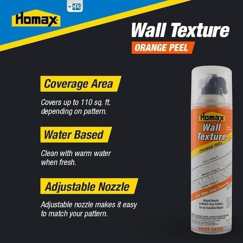 Homax 4092 Water-Based Orange Peel Wall Texture, 20 oz, White, Pack of 6 in Saudi Arabia
