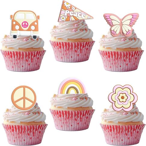 24 PCS Anime Skull Cupcake Rings Pirate Themed Cupcake Toppers Colorful Skeleton Cake Decorations for Skull Theme Baby Shower Kids Birthday Halloween Pirate Party Cake Decorations Supplies in Kuwait