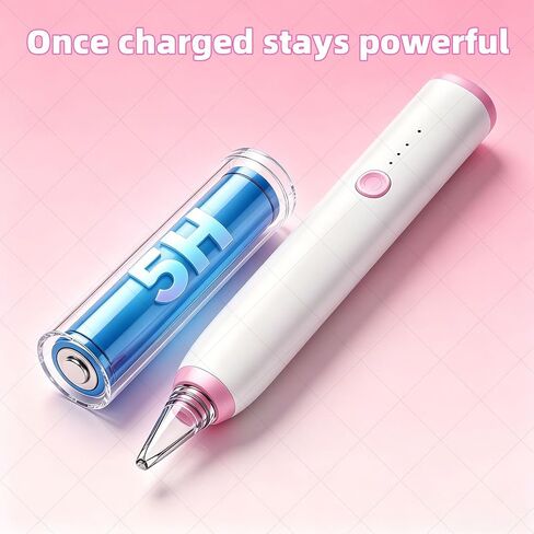 BASILKIT Wax-Free Electric Diamond Painting Pen, Cordless Vacuum Diamond Art Pen with 3 Speed & Type-C Fast Charging, Lightweight Portable Diamond Painting Accessories for Beginners & Craft Lovers in Saudi Arabia