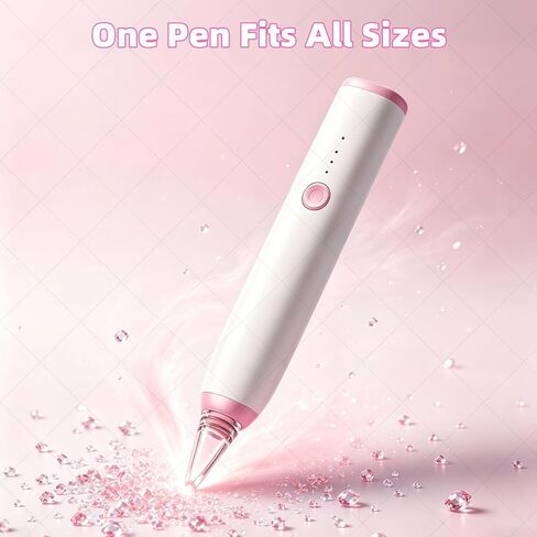 BASILKIT Wax-Free Electric Diamond Painting Pen, Cordless Vacuum Diamond Art Pen with 3 Speed & Type-C Fast Charging, Lightweight Portable Diamond Painting Accessories for Beginners & Craft Lovers in Saudi Arabia