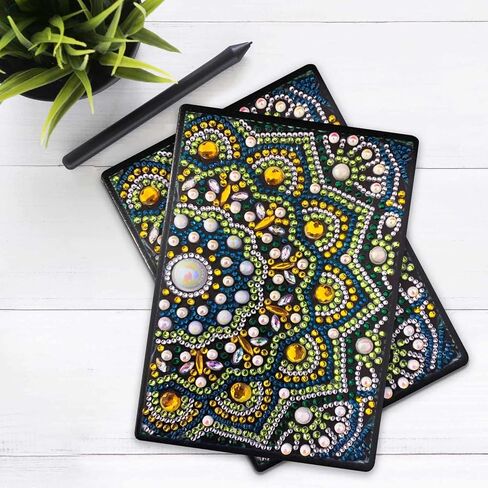 1 Pcs Diamond Art Notebook Kits for Adults, A5 Diamonds Painting Journal and DIY Sketchbook Supplies, 5D Gem Art Gift for Beginners Craft Lovers, Artists, 14.5x21cm in Kuwait