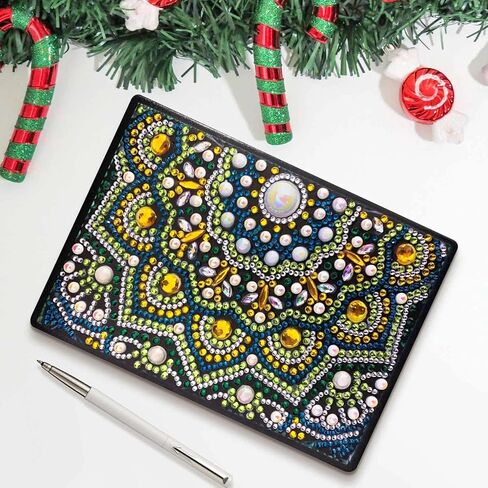 1 Pcs Diamond Art Notebook Kits for Adults, A5 Diamonds Painting Journal and DIY Sketchbook Supplies, 5D Gem Art Gift for Beginners Craft Lovers, Artists, 14.5x21cm in Kuwait