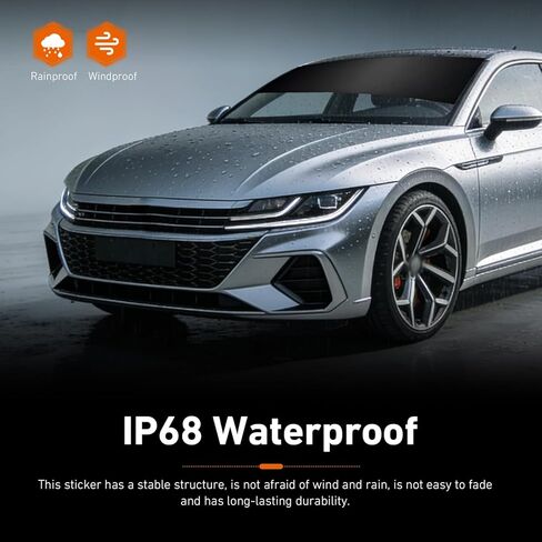 Car Sun Strip Tint, Waterproof Front Windshield Banner Tint, Matte Sun Visor Decal, Universal Windshield Sunshades Accessories for Cars Trucks SUVs (Black） in Saudi Arabia