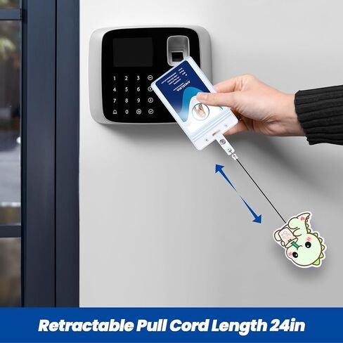 2Pcs Funny Nurse Badge Reel Cute Dino with Iced Coffee | Retractable ID Card Dinosaur Badge Holder | Name Tag Work Badge Clip for RN LPN CNA MA Night Shift Nurse Nursing Student Doctor Gifts in Saudi Arabia