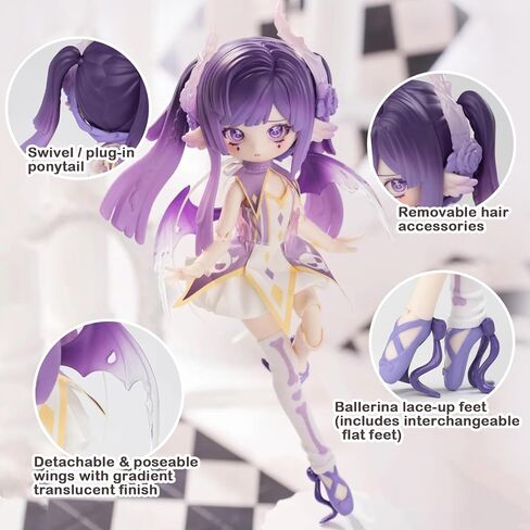 BEEMAI Luluya Symphonic Poem Series Single Box (Contains 1 Figure), 1/8 BJD Blind Box Cute Figures Collectibles Birthday Gift in Kuwait