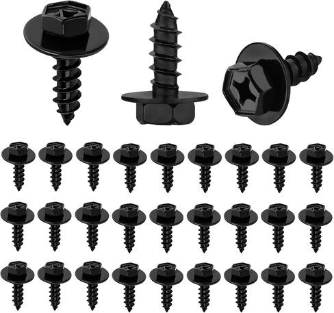 10PCS Bumper Cover Splash Shield Mud Guard Screw Bolt, Car Fender Liner Bolts, Car Accessories Bumper Cover Mud Flaps Wheel Wells Screws Bolts for Vehicles, Replace OEM# 90159-60498 (30PCS) in Saudi Arabia
