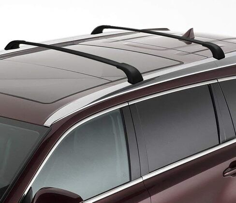 قضبان متقاطعة لسقف السيارة من Auto Dynasty متوافقة مع 2014-2019 Toyota Highlander SE/XLE/Limited، قضبان شحن على السطح بوزن 165 رطل من الألومنيوم وقضبان سقف مضادة للتآكل لرفوف الأمتعة ودراجات الكاياك in Kuwait