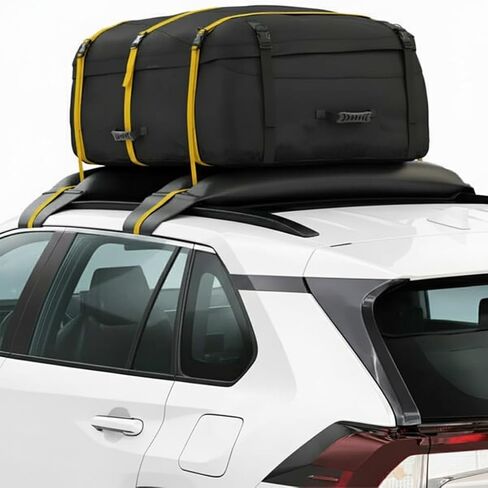 Universal Car Inflatable Roof Soft Rack Pads Luggage Carrier for Kayaks, Canoes, Surfboards and SUPs; Fits Cars and SUVs (Green-Black) in Saudi Arabia