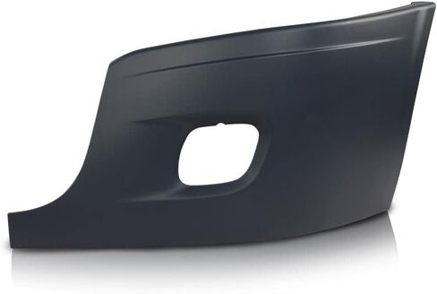 CNNELL Light Bumper End Reinforcement Grey w/Fog Light Hole Compatible with Freightliner Cascadia 2008-2017 Left Driver Side Bumper Cover 2127300004 in Kuwait